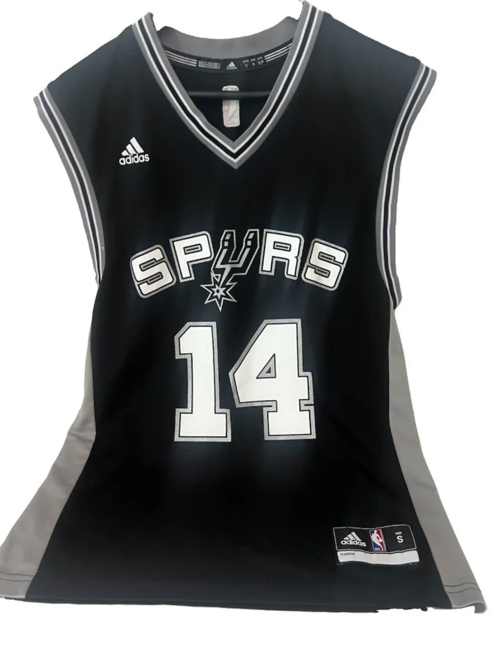 adidas San Antonio Spurs Danny Green #14 NBA Basketball Jersey Black S. Z
